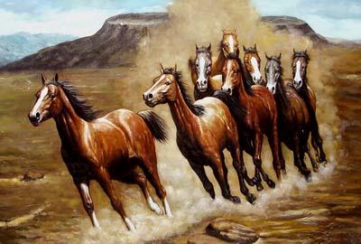 unknow artist Horses 019 oil painting picture